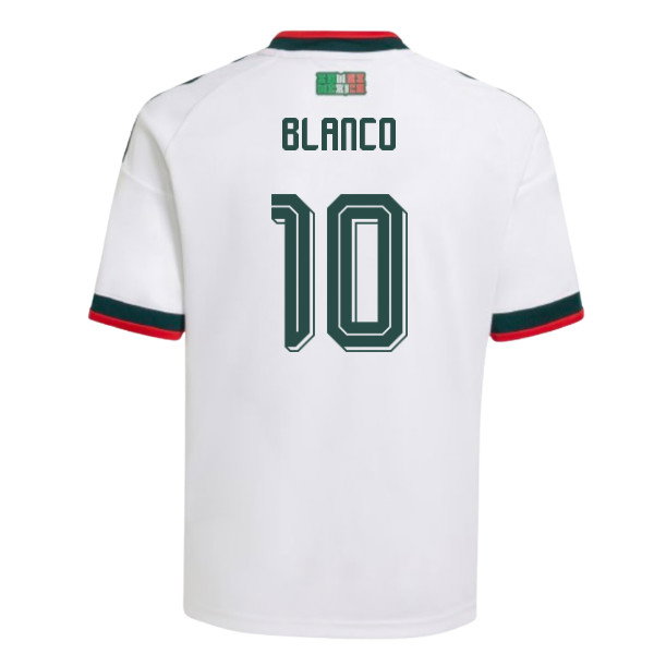 2026-2027 Mexico Away Shirt (Kids) (Blanco 10)-SoccerKits Hub | Buy Soccer Jerseys Online